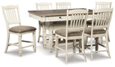 J&M Furniture - Ashley Furniture - Bolanburg Counter Height Dining Table with 6 Barstools - Counter Height Dining Table with 6 Barstools - D647D9